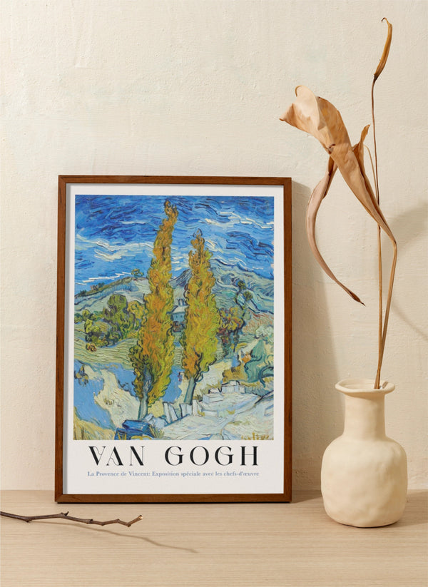 The Poplars at Saint-Rémy – Van Gogh Kunstdruck | UV-beständig