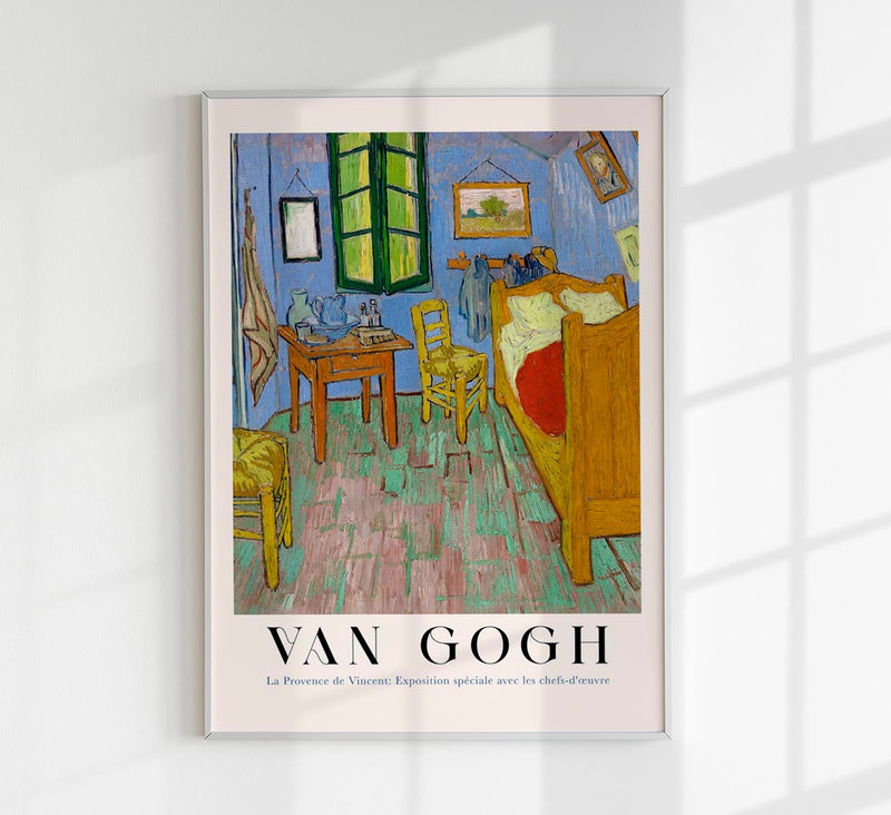 The Bedroom Vertical Exhibition Art Poster by Van Gogh – Fine Art Print UV-resistent — Patroa Studio
