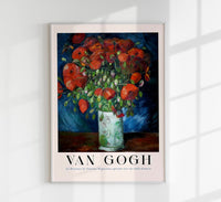 Vase with Poppies by Van Gogh – UV-Resistant Fine Art Print | Floral Exhibition Graphic — Ansicht 1