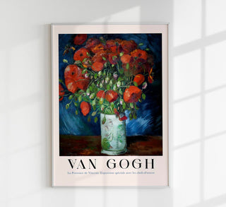 Vase with Poppies by Van Gogh – UV-beständig | Fine Art Print | Florale Ausstellungsgrafik