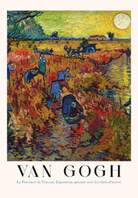 The Red Vineyard – Exhibition Art Poster by Van Gogh | Kunstdruck impressionistische Landschaft — Ansicht 4