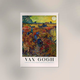 The Red Vineyard – Exhibition Art Poster by Van Gogh | Kunstdruck | impressionistische Landschaft