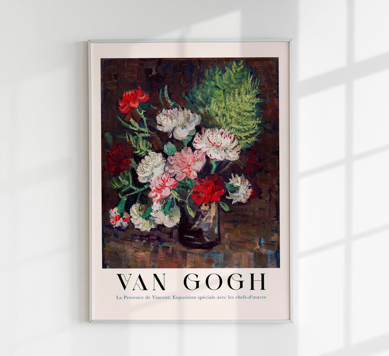 Vase with Carnations – Van Gogh Kunstdruck UV-beständig | Patroa Studio — Patroa Studio