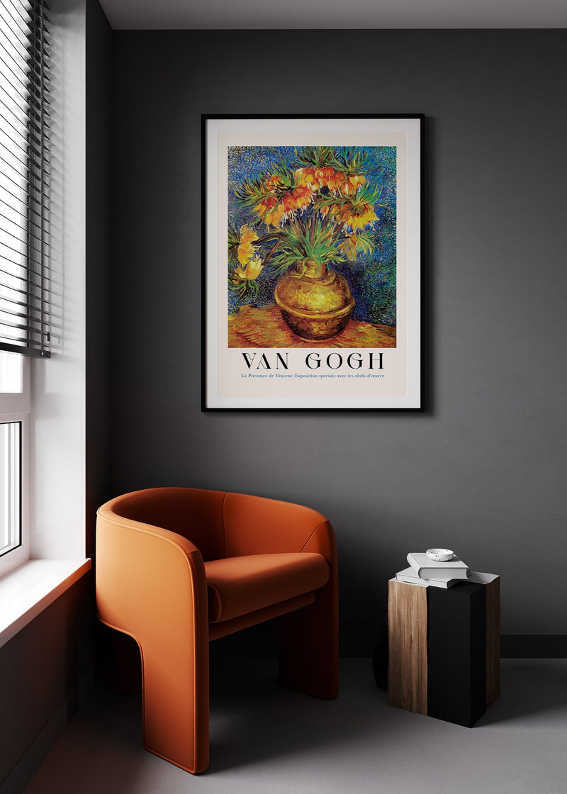 Imperial Fritillaries in a Copper Vase – Van Gogh Kunstdruck UV-beständig Berliner Manufaktur — Ansicht 2