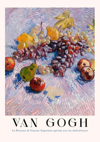 Grapes, Lemons, Pears and Apples by Van Gogh – Fine Art Print | UV-Resistant | Canvas Edition