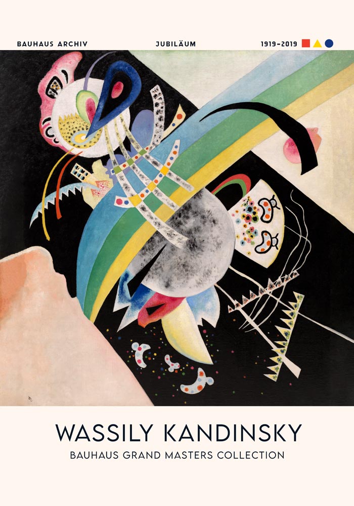 Circles on Black by Wassily Kandinsky Exhibition Poster – Abstract Fine Art Print — Ansicht 3