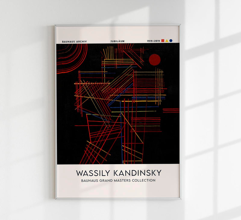 Colored Sticks – Fine Art Print Kandinsky Abstraktion Ausstellungsposter — Patroa Studio