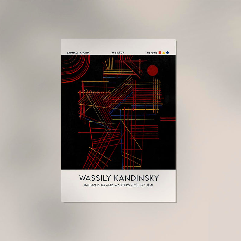 Colored Sticks – Fine Art Print Kandinsky Abstraktion Ausstellungsposter — Ansicht 2
