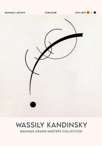 Free Curve by Wassily Kandinsky Exhibition Poster – Fine Art Canvas — Ansicht 3