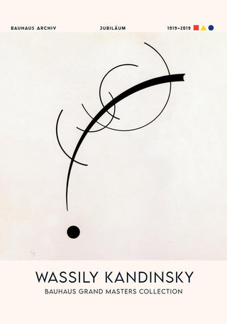 Free Curve by Wassily Kandinsky Exhibition Poster – Fine Art | Hochwertiges Canvas | Abstrakte Kunst
