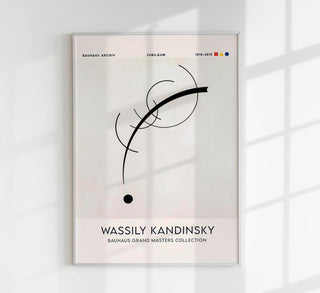 Abstraktes Kunstposter „Free Curve“ von Kandinsky auf hochwertigem Fine Art Canvas mit nachhaltigem Pigmentdruck und matter Oberfläche.
