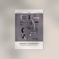 Four Parts by Wassily Kandinsky Exhibition Poster - Fine Art Canvas — Ansicht 2