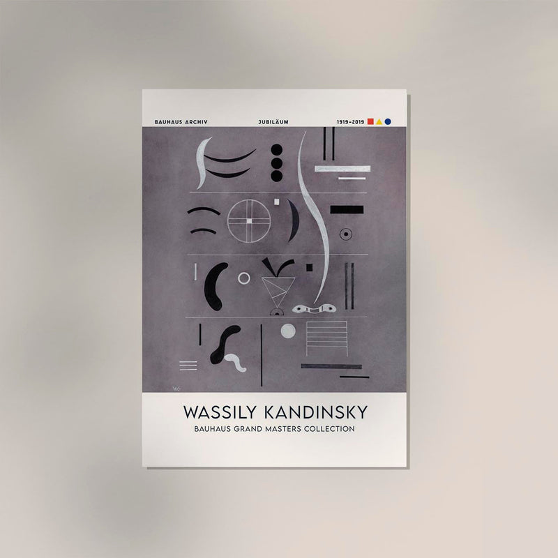 Four Parts by Wassily Kandinsky Exhibition Poster - Fine Art Canvas — Ansicht 2