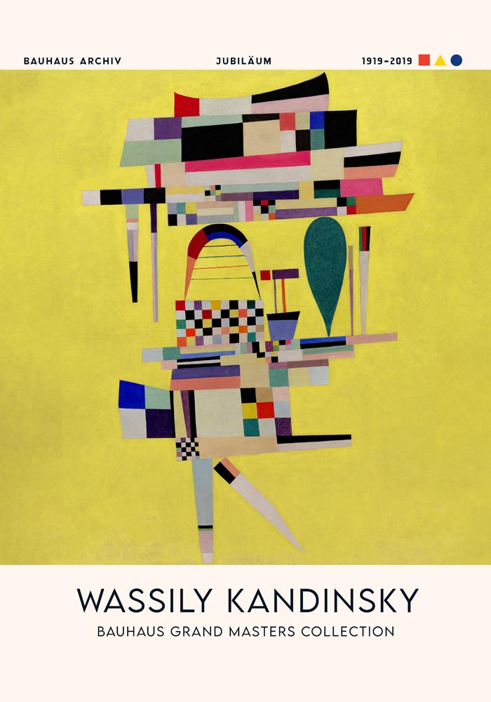 Yellow Painting by Wassily Kandinsky Exhibition Poster – Abstrakte Kunst Fine Art Print — Ansicht 3