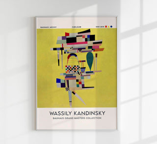 Yellow Painting by Wassily Kandinsky Exhibition Poster – Abstract Art Fine Art Print
