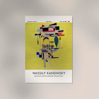 Yellow Painting by Wassily Kandinsky Exhibition Poster – Abstrakte Kunst Fine Art Print — Ansicht 2