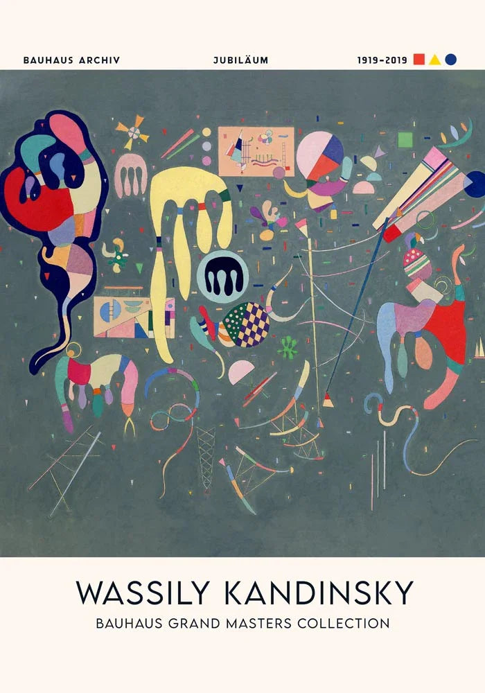 Various Actions Kandinsky Art Print – Abstract Avant-garde Wall Art Poster — Ansicht 3