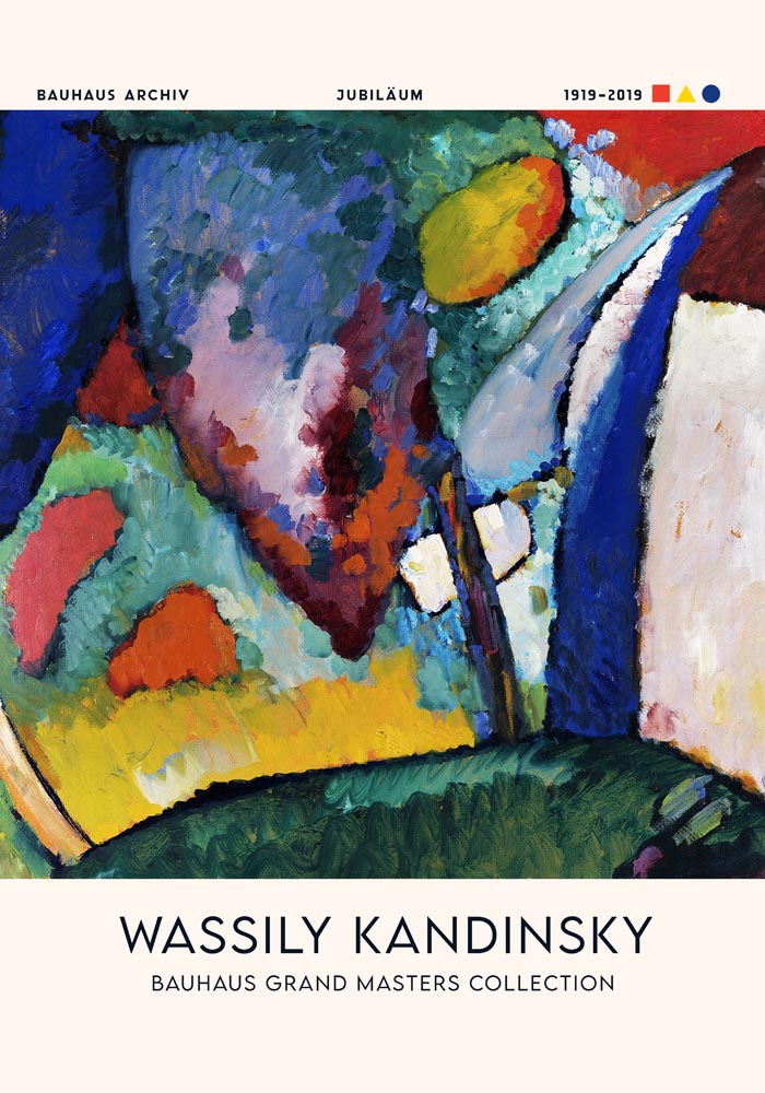 The Waterfall – Wassily Kandinsky Exhibition Poster | Fine Art Print Premium — Ansicht 3