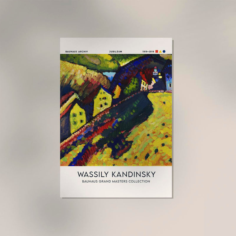 Houses at Murnau – Kandinsky Exhibition Poster | Fine Art Print | UV-beständig — Ansicht 2