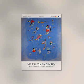 Sky Blue – Fine Art Print | Kandinsky Abstraktion | Blaue Harmonie