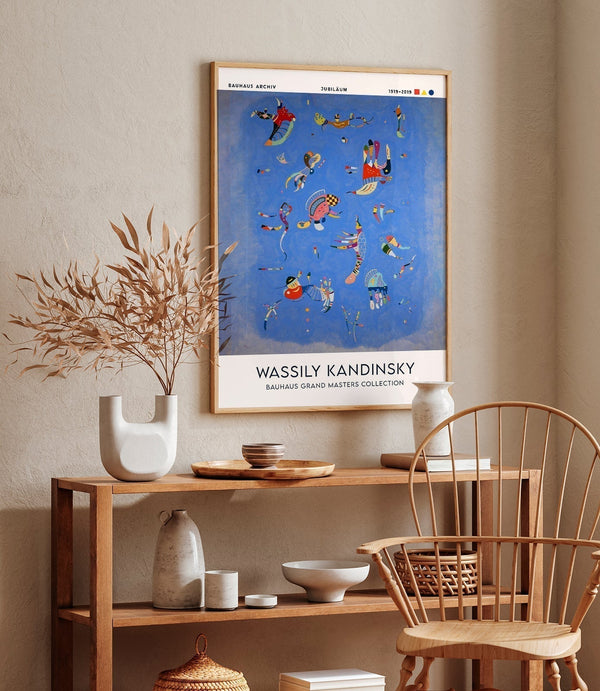 Sky Blue – Fine Art Print | Kandinsky Abstraction | Blue Harmony