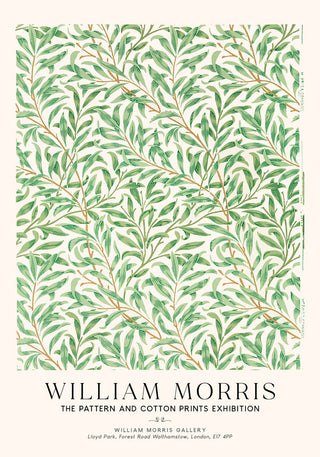 William Morris Vintage Willow Art Exhibition Poster