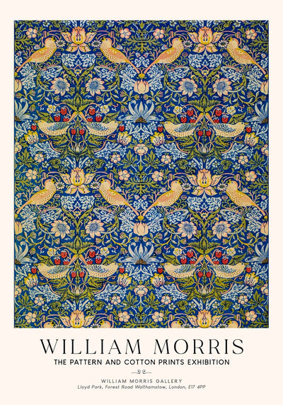 William Morris Strawberry Thief Art Exhibition Poster – Met Museum Print