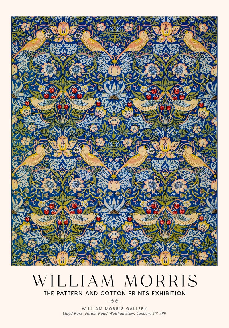 William Morris Strawberry Thief Art Exhibition Poster – Met Museum Print — Ansicht 4