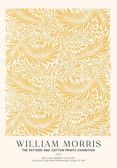 William Morris Larkspur Art Exhibition Poster – Handgedruckt Berlin