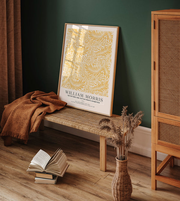 William Morris Larkspur Art Exhibition Poster – Handgedruckt Berlin