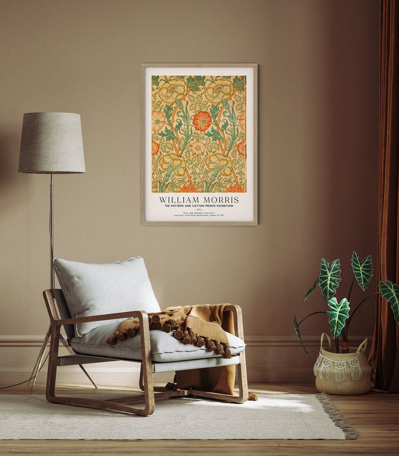 William Morris Pink and Rose Art Exhibition Poster – Handgedruckt Berlin — Ansicht 2