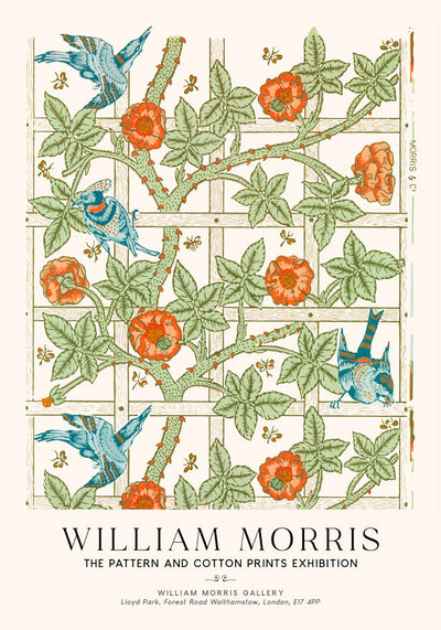 William Morris Trellis Art Exhibition Poster – Archival Print Berlin