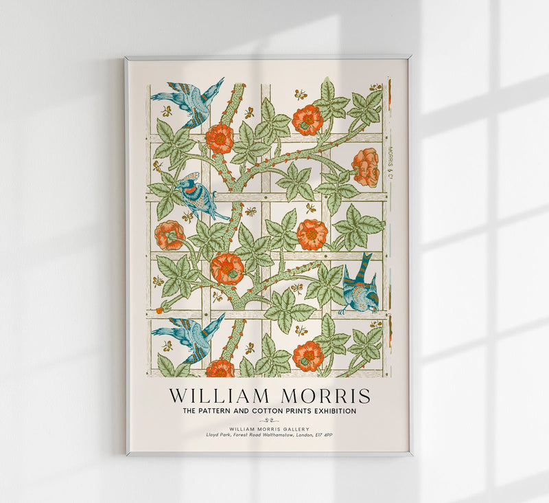 William Morris Trellis Art Exhibition Poster – Archival Print Berlin — Patroa Studio