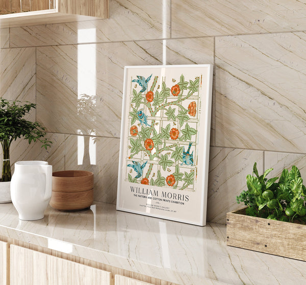 William Morris Trellis Art Exhibition Poster – Archival Print Berlin