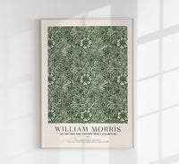 William Morris Green Marigold Pattern Art Exhibition Poster — Ansicht 1