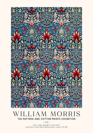 William Morris Snakehead Pattern Art Exhibition Poster