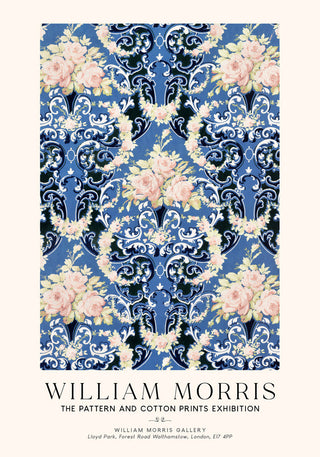 William Morris Floral Bouquets Art Exhibition Poster