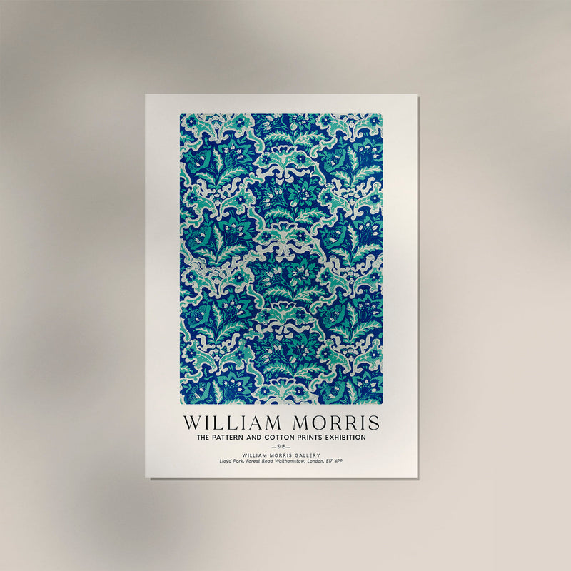 William Morris Vintage Floral Wallpaper Art Exhibition Poster – Patroa Studio — Ansicht 3