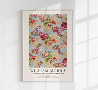 William Morris Floral Brocade Art Exhibition Poster