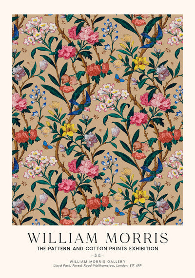 William Morris Birds and Bees Art Exhibition Poster – Archivdruck Berlin