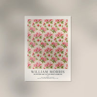 William Morris Pink Flower Art Exhibition Poster – Handgedruckt Berlin — Ansicht 3