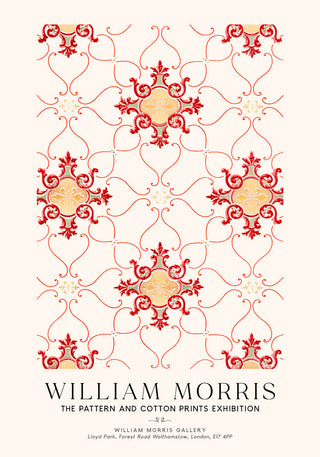 William Morris Vintage Wallpaper Art Exhibition Poster