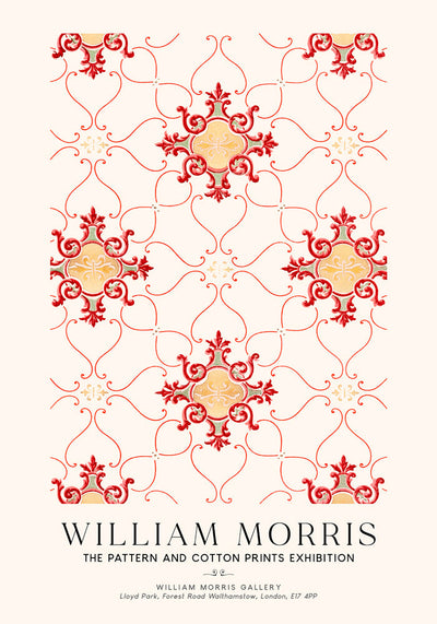 William Morris Vintage Wallpaper Art Exhibition Poster – Handdruck Berlin