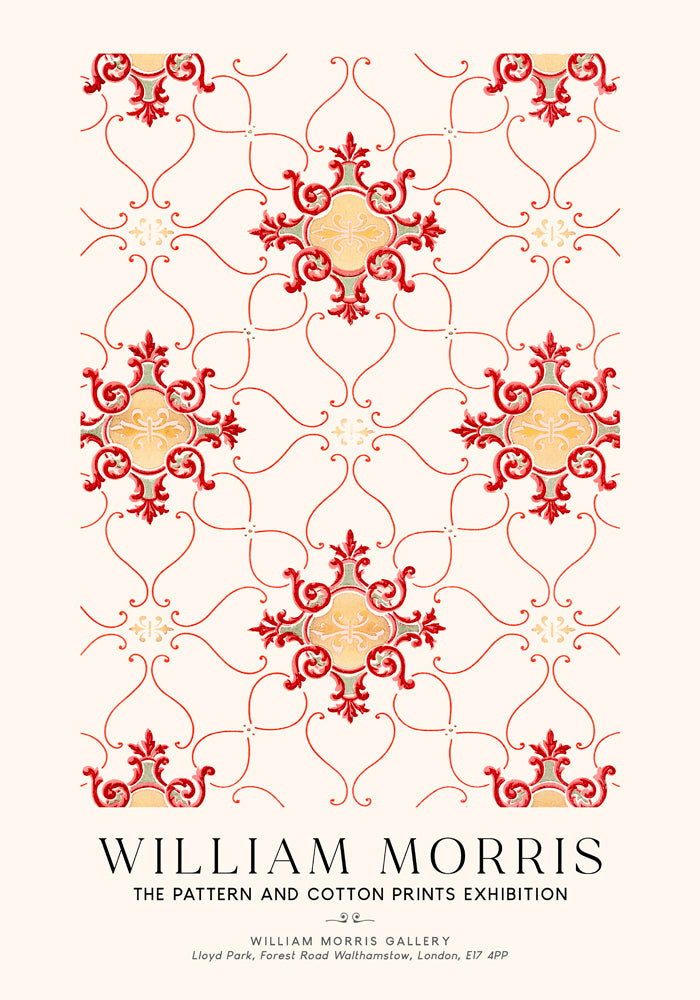 William Morris Vintage Wallpaper Art Exhibition Poster – Handdruck Berlin — Ansicht 4