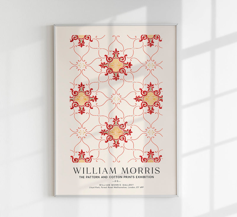 William Morris Vintage Wallpaper Art Exhibition Poster – Handdruck Berlin — Patroa Studio