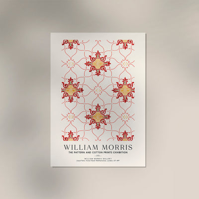 William Morris Vintage Wallpaper Art Exhibition Poster – Handdruck Berlin