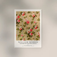 William Morris Vintage Rose Wallpaper Art Exhibition Poster – Handgedruckt Berlin — Ansicht 3