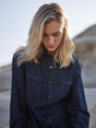 Dark Denim Shirt – Organic Cotton | Oversized Fit | Made in Portugal