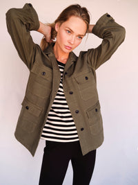 Field Jacket Organic Cotton Oversized Fit – Sustainably manufactured — Ansicht 4