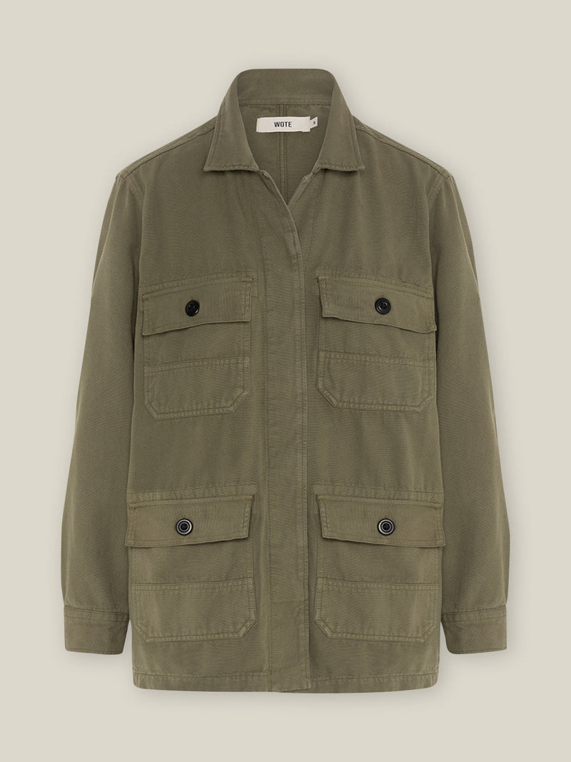 Field Jacket Organic Cotton Oversized Fit – Sustainably manufactured — Ansicht 5